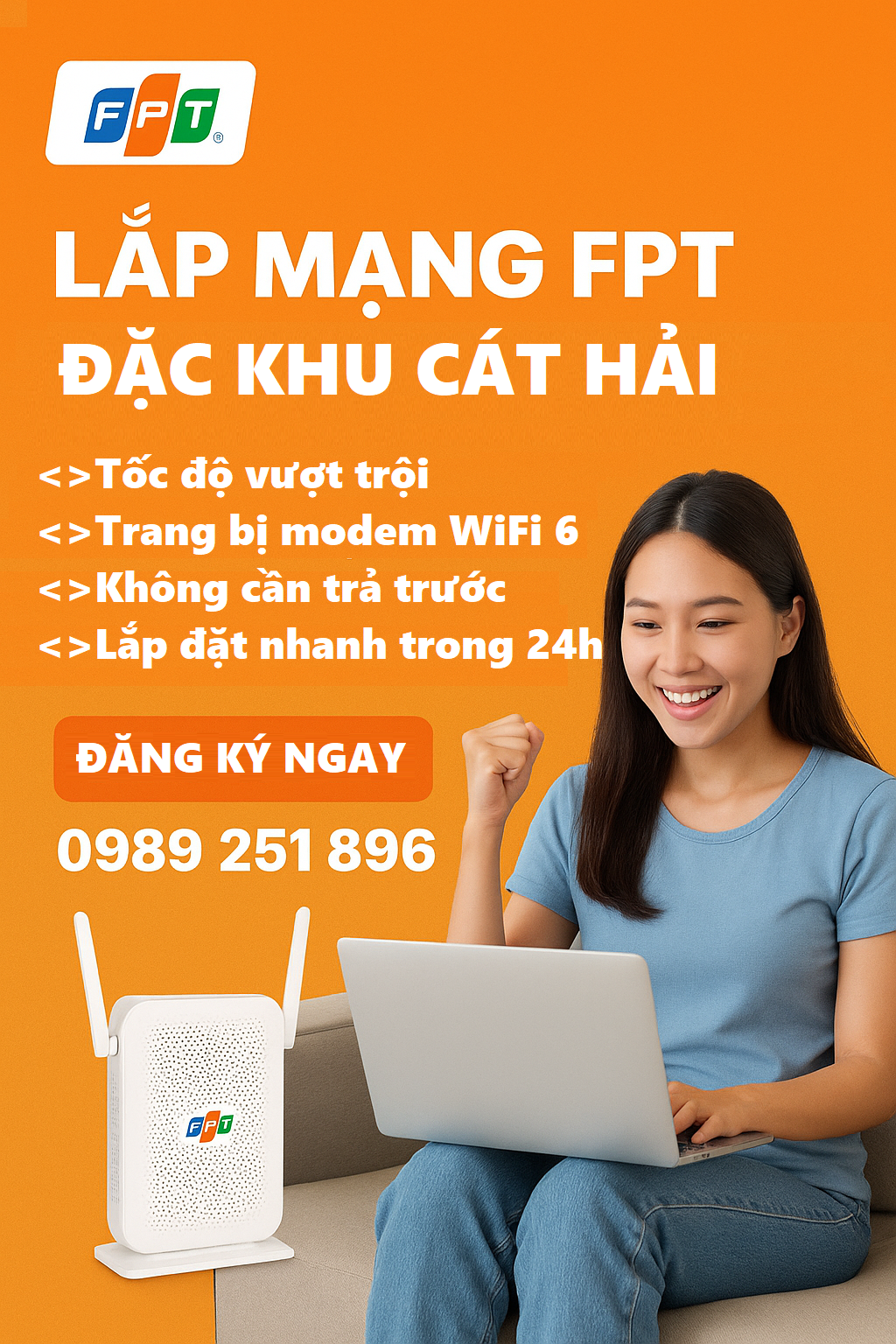 lắp mạng FPT đặc khu Cát Hải