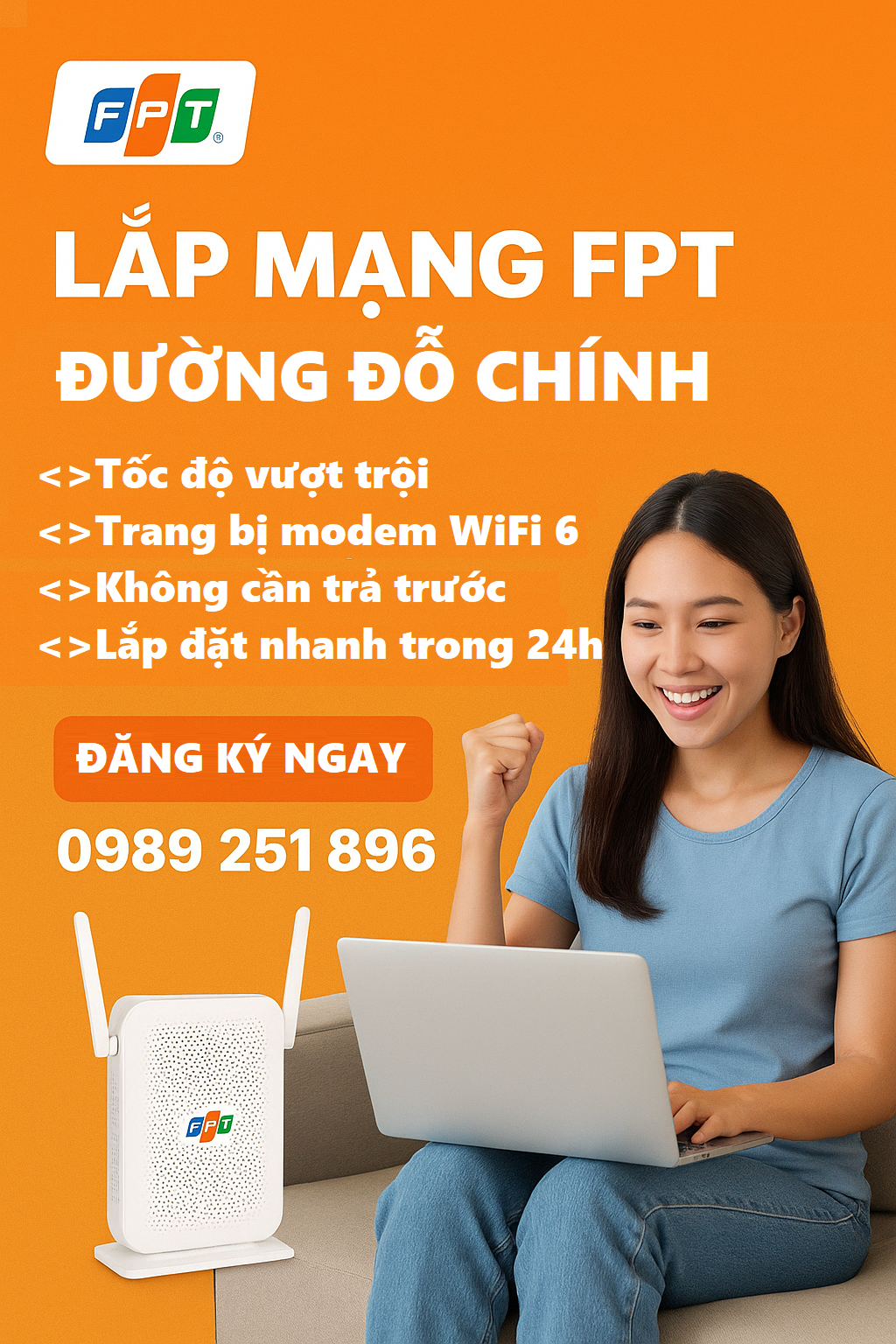 lắp mạng FPT đường Đỗ Chính