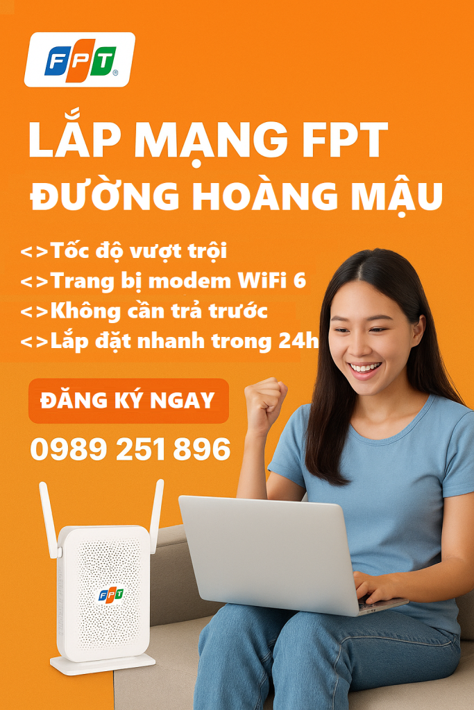 lắp mạng FPT đường Hoàng Mậu