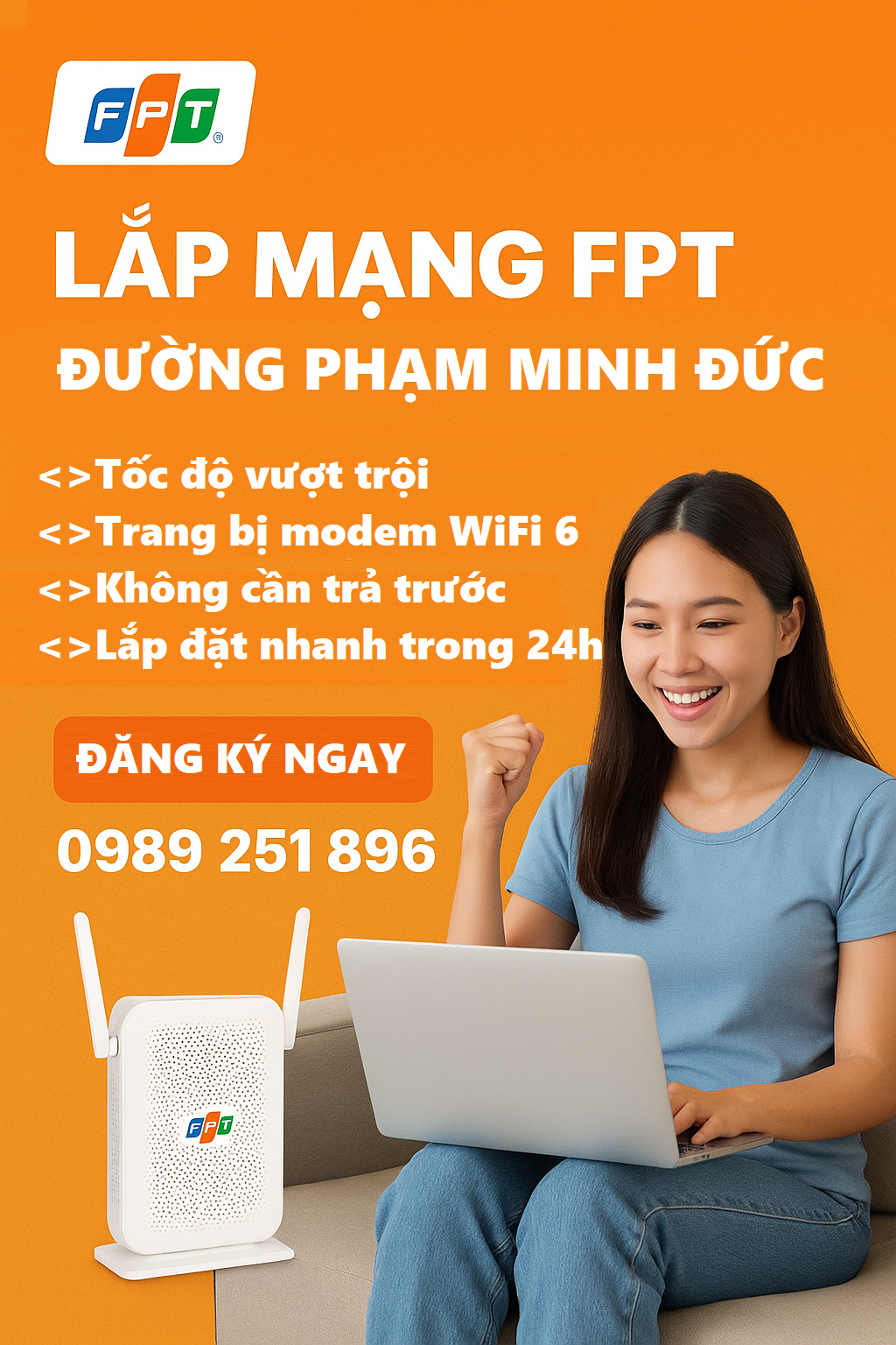 lắp mạng FPT đường Phạm Minh Đức