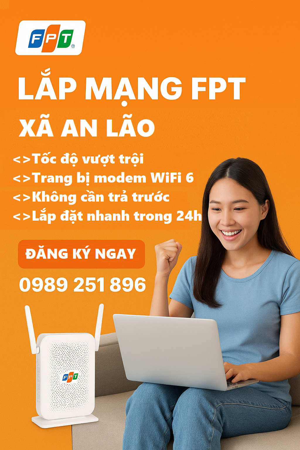 lắp mạng FPT xã An Lão