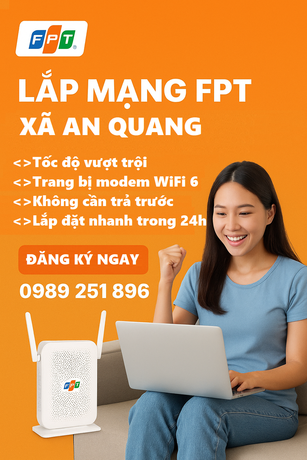 lắp mạng FPT xã An Quang