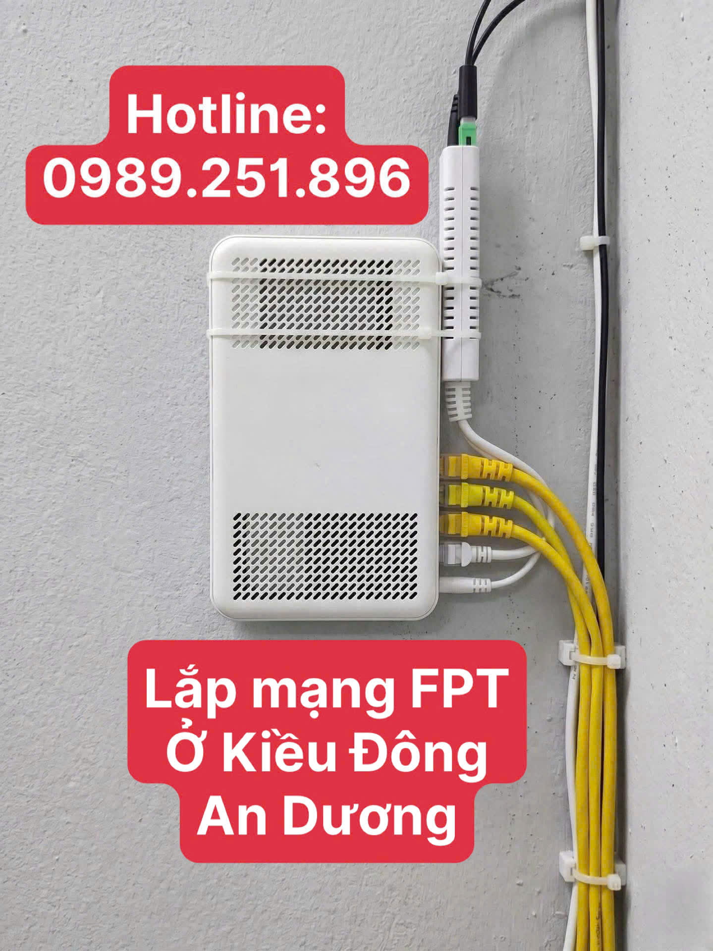 Lắp mạng WiFi ở Kiều Đông An Dương