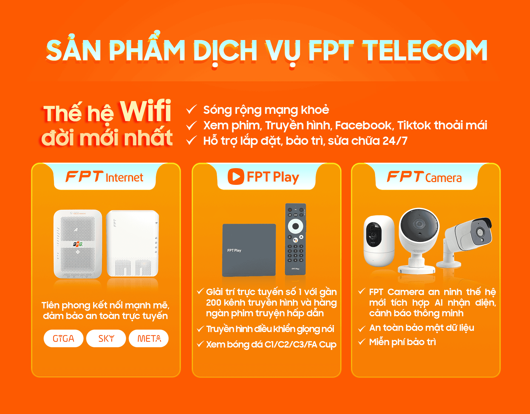 Lắp mạng FPT VIP với Internet FPT Play và FPT Camera